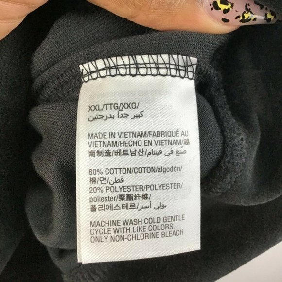 Karen Scott Plus Size Velour Sweatshirt Black Size XXL - Picture 6 of 8